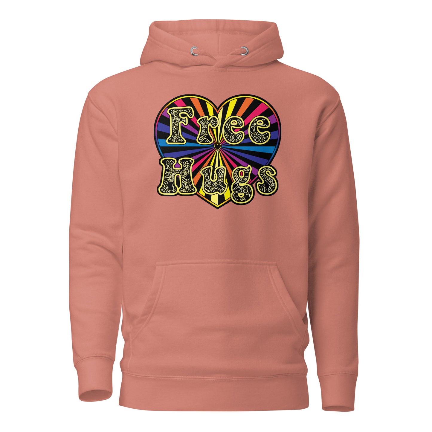 Unisex Hoodie - Free Hugs Color