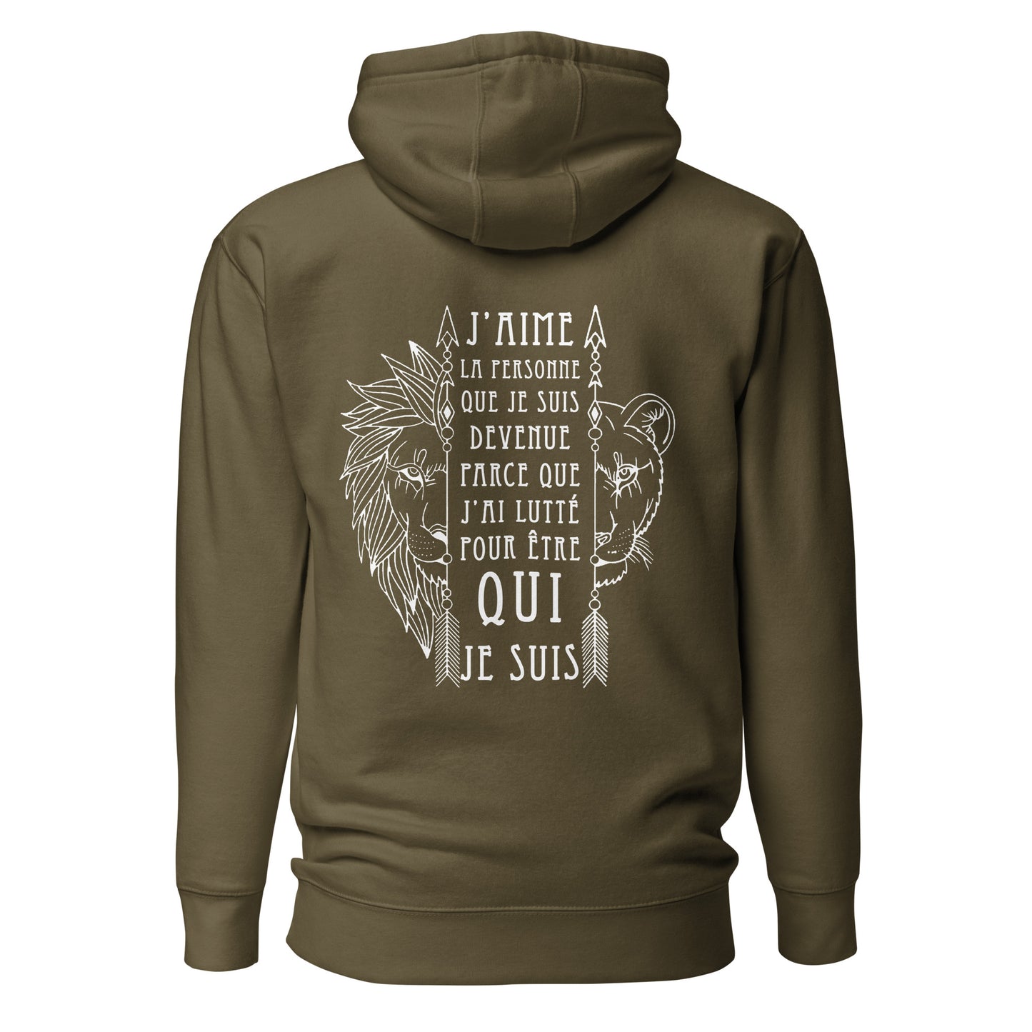 Unisex Hoodie - J'aime la personne que je suis devenue