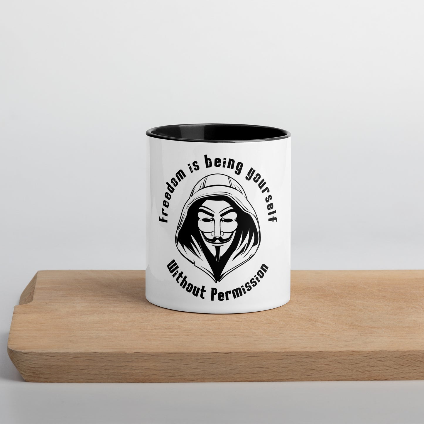 Mug with Color Inside - Freedom is Being Yourself