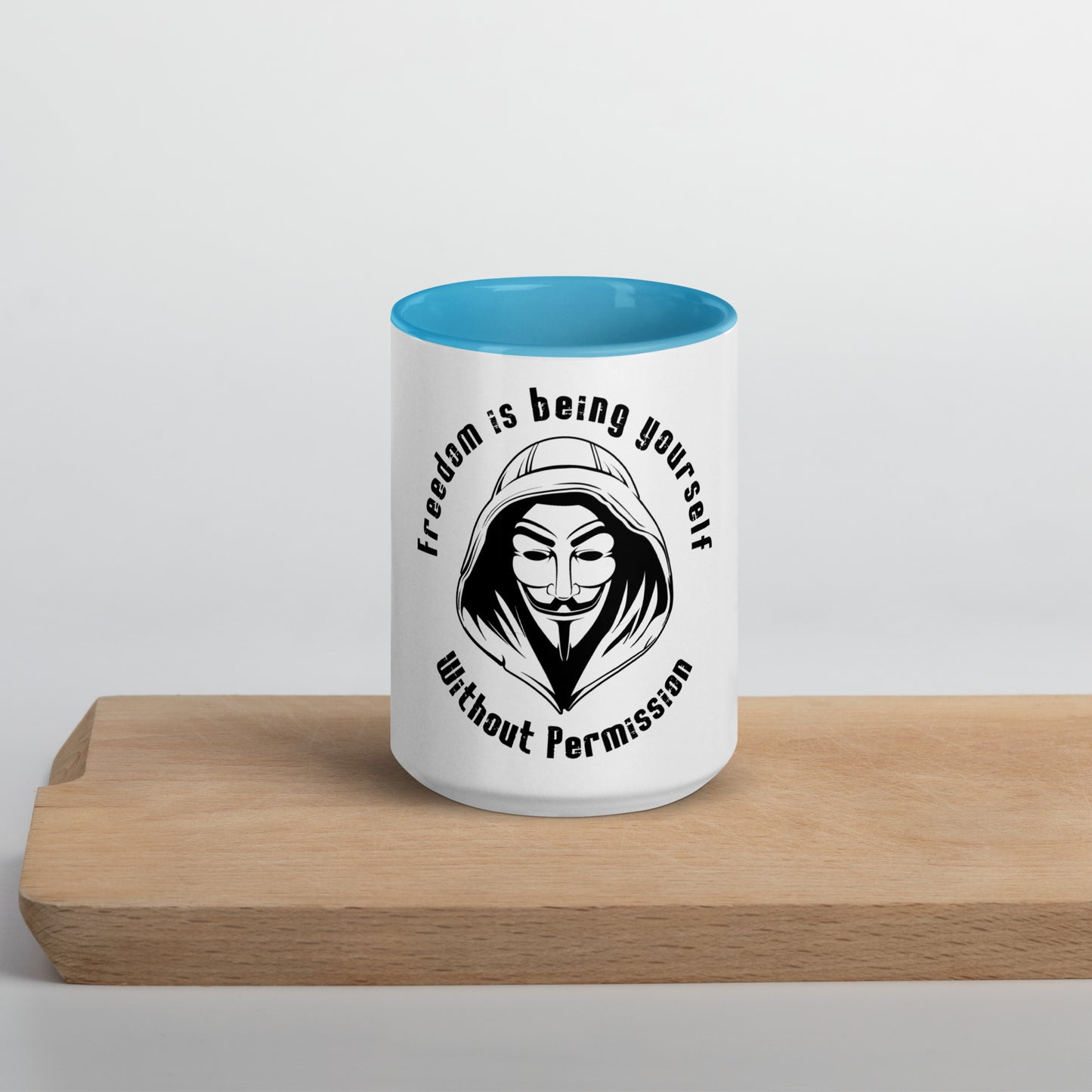 Mug with Color Inside - Freedom is Being Yourself