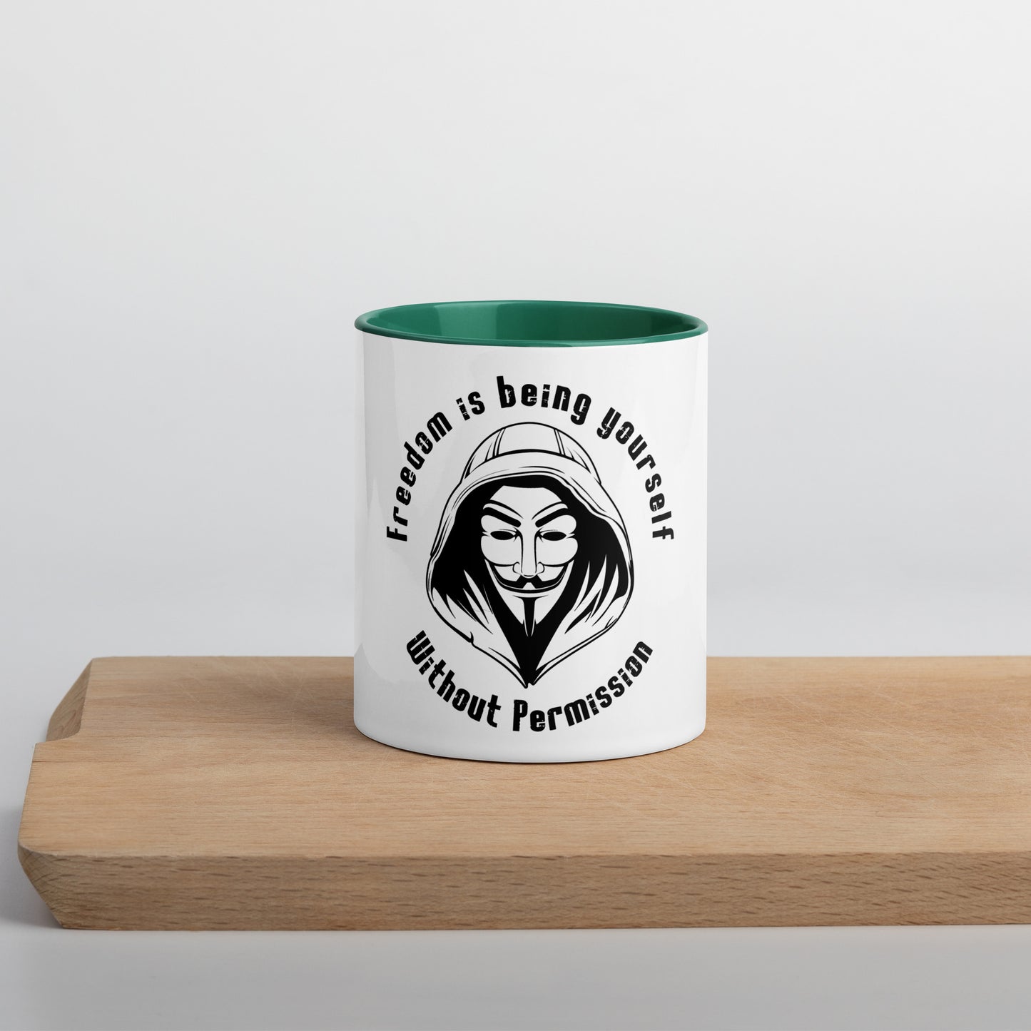 Mug with Color Inside - Freedom is Being Yourself