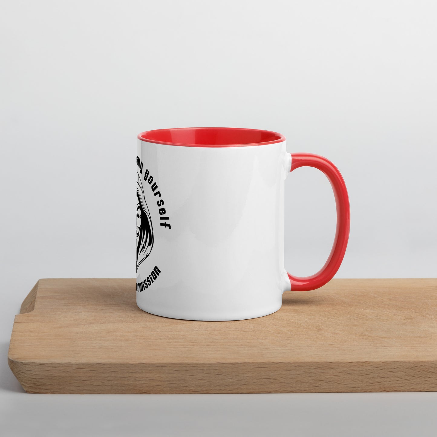 Mug with Color Inside - Freedom is Being Yourself