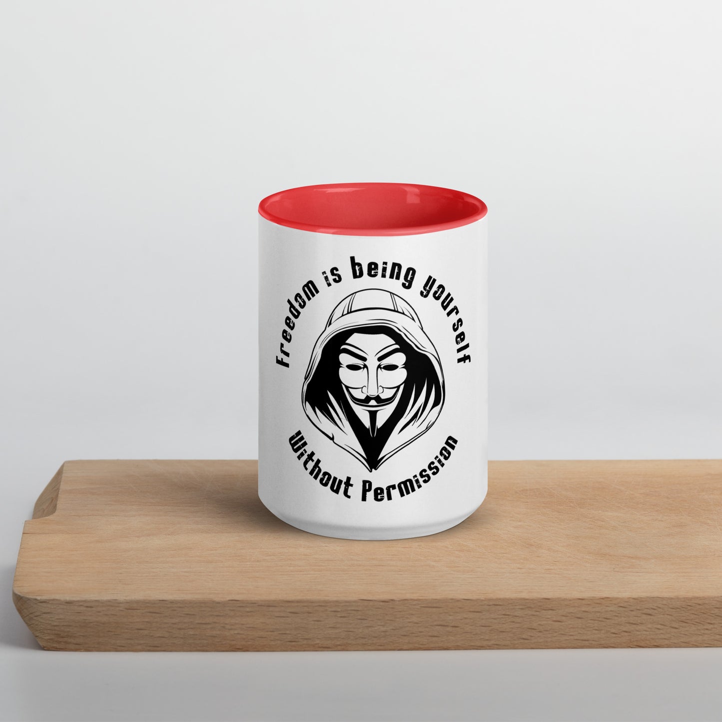 Mug with Color Inside - Freedom is Being Yourself